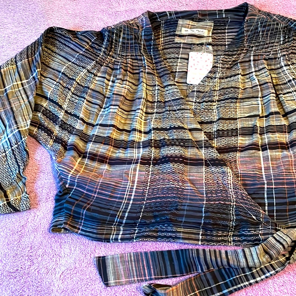 NWT Free People We the Free Sz L top